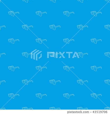Smart glasses pattern vector seamless blue 43519706