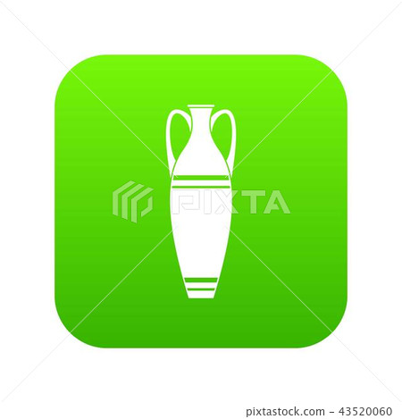 Vase icon green vector Vase icon green vector 43520060