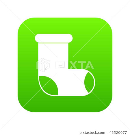 Felt boot icon digital green 43520077