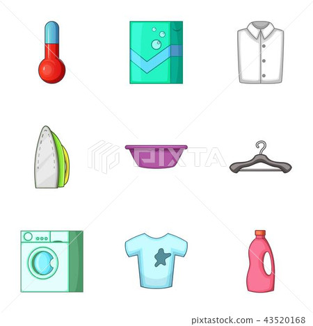 Purge icons set, cartoon style Purge icons set, cartoon style 43520168