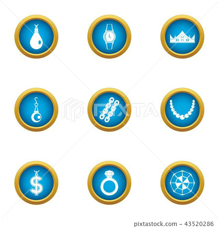 Pathos icons set, flat style Pathos icons set, flat style 43520286