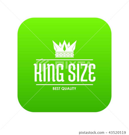 Crown gold icon green vector Crown gold icon green vector 43520519