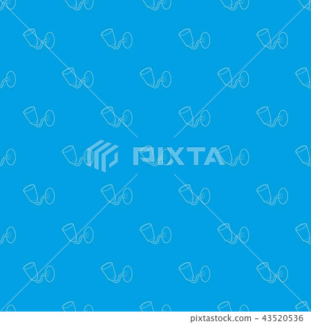 Wall lamp pattern vector seamless blue Wall lamp pattern vector seamless blue 43520536