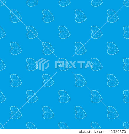 Erotic open mouth pattern vector seamless blue 43520870