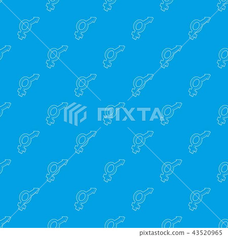 Male and female symbols pattern vector seamless blue Male and female symbols pattern vector seamless blue 43520965