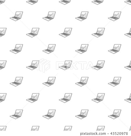 Firewall on the laptop monitor icon, outline style Firewall on the laptop monitor icon, outline style 43520978