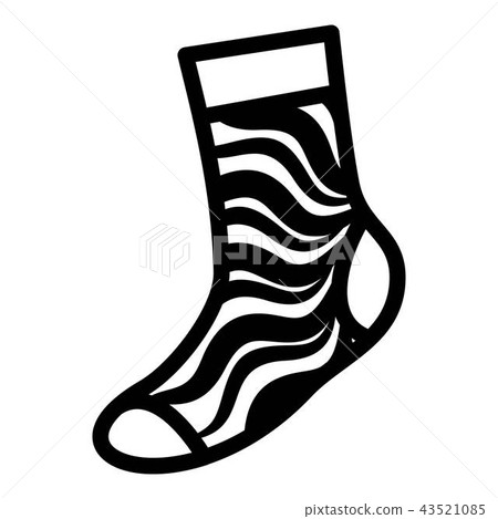 Kinder sock icon, simple style 43521085
