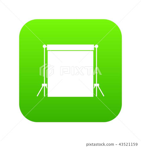 Studio backdrop icon digital green Studio backdrop icon digital green 43521159