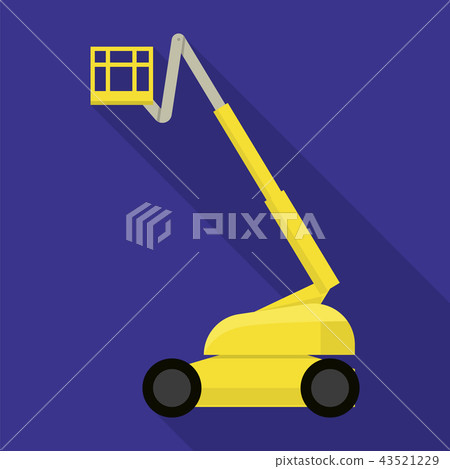 Lift machine icon, flat style 43521229
