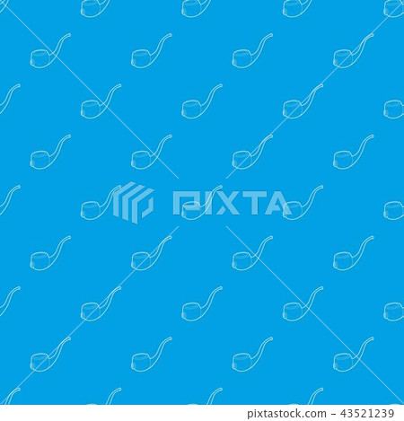 Vape pipe pattern vector seamless blue 43521239