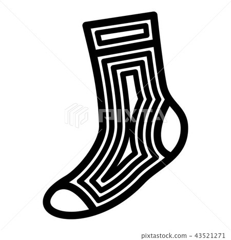 Running sock icon, simple style 43521271