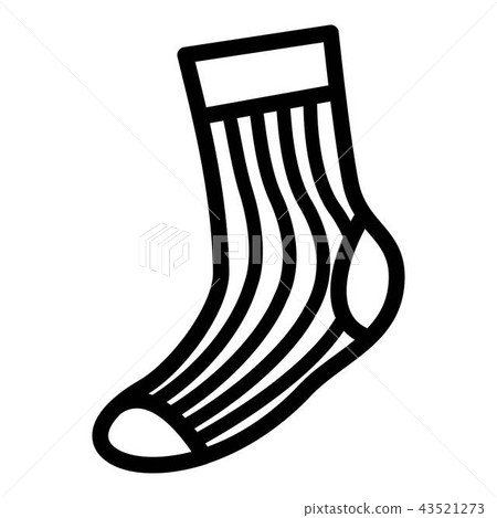 Sport sock icon, simple style Sport sock icon, simple style 43521273