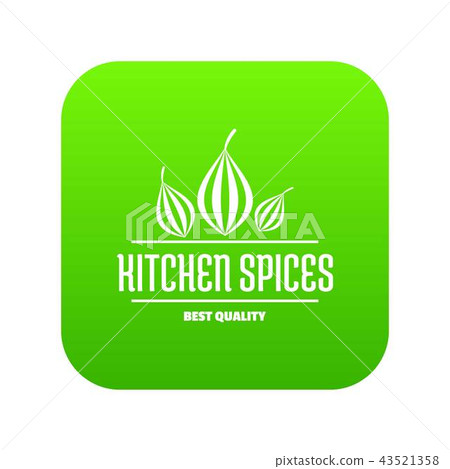 Eco kitchen spice icon green vector 43521358