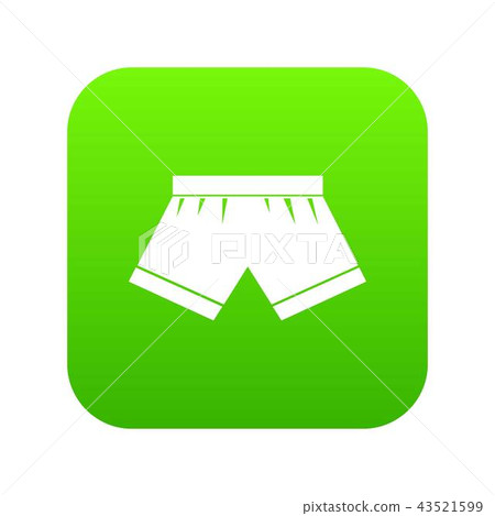 Male underwear icon digital green 43521599