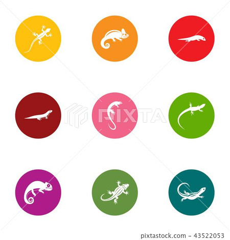 Raptor icons set, flat style Raptor icons set, flat style 43522053