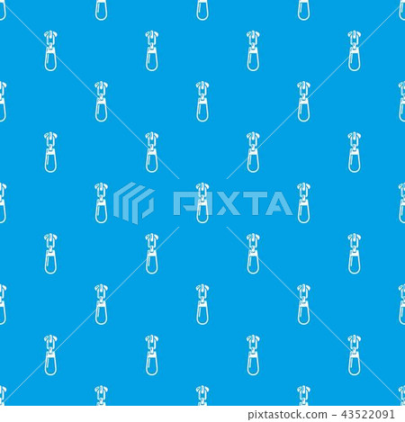 Fastening zip pattern vector seamless blue Fastening zip pattern vector seamless blue 43522091