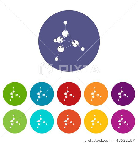 Methanol icons set vector color Methanol icons set vector color 43522197
