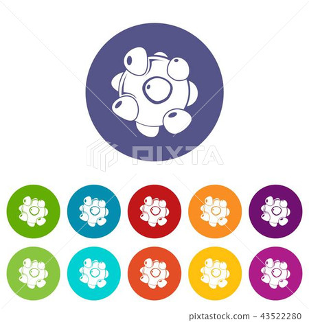 Coronavirus icons set vector color Coronavirus icons set vector color 43522280