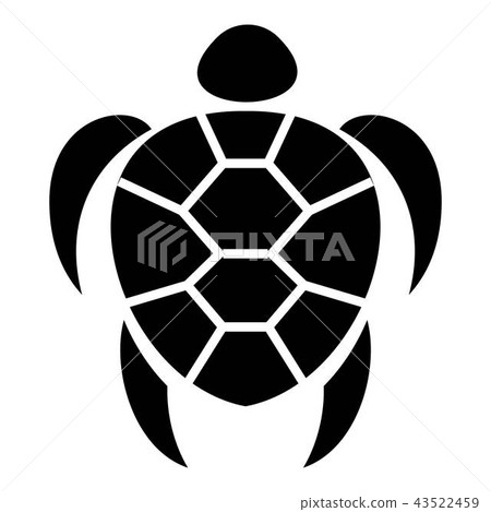 Ocean turtle icon, simple style 43522459