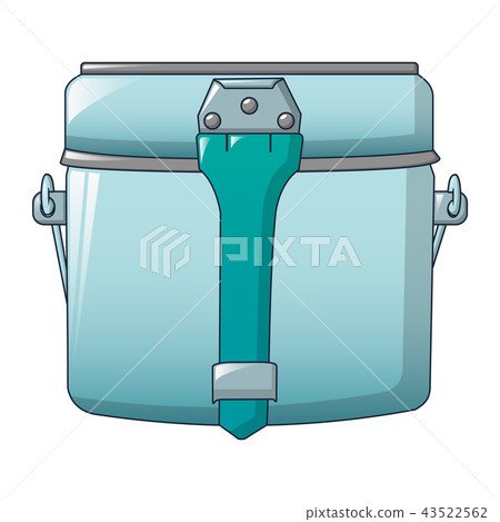 Camp pot for food icon, cartoon style 43522562