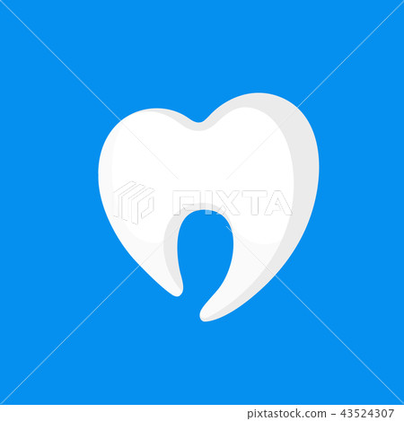 Tooth icon design, flat style. Tooth icon design, flat style. 43524307