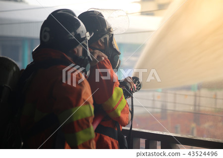 firefighter in action 43524496