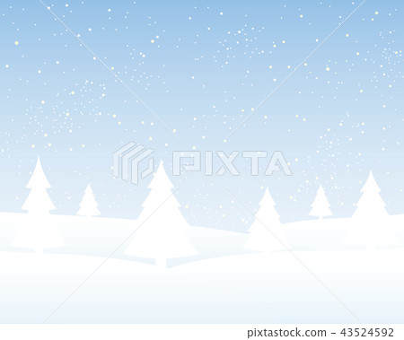 The Christmas or New Year Tree with Snowflakes. 43524592