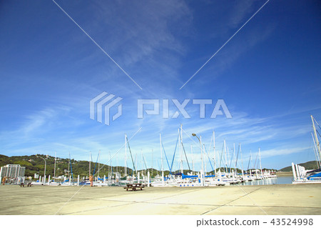 牛窗口遊艇港口風景 43524998