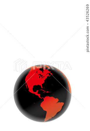 Earth America black red 43526269