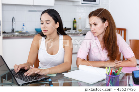 Mother upset about her daughter Mother upset about her daughter 43527456