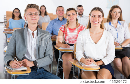 Group of students on lecture 43529472