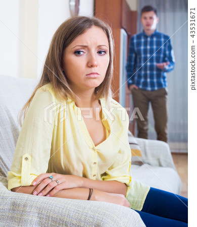 Unhappy couple having bad argument 43531671