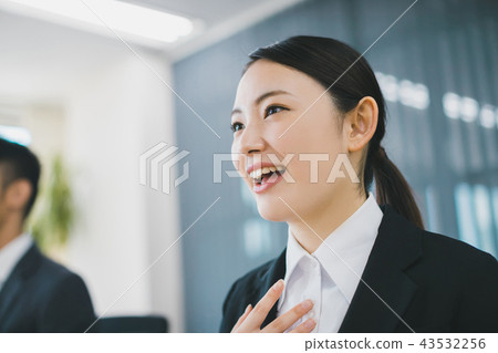 interview, an interview, female college student 43532256