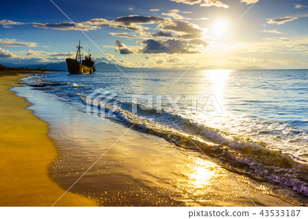The famous shipwreck near Gythio Greece The famous shipwreck near Gythio Greece 43533187