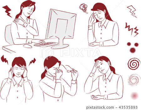 Women's pain (shoulder, headache, fever, trouble etc) set 2 43535893