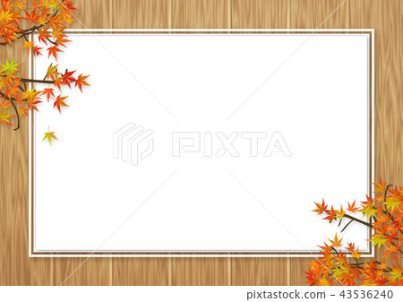 Autumn leaves white space oak color wood grain Autumn leaves white space oak color wood grain 43536240