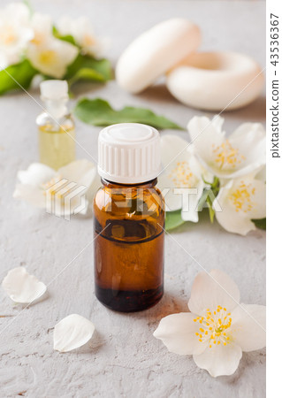 Jasmine oil. Aromatherapy with Jasmine oil  43536367