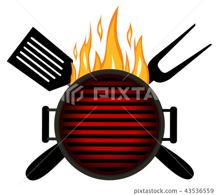 BBQ logo. Barbecue menu logo template desig. BBQ logo. Barbecue menu logo template desig. 43536559