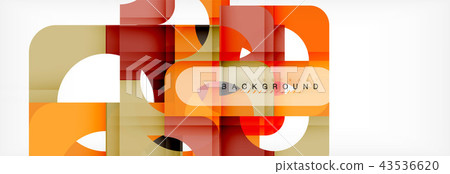 Geometric squares abstract banner. Vector illustration for business brochure or flyer, presentation Geometric squares abstract banner. Vector illustration for business brochure or flyer, presentation 43536620