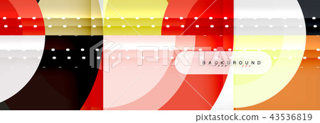 Vector circular geometric abstract background 43536819