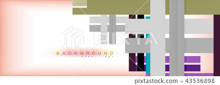 Color stripes and lines, geometric abstract background Color stripes and lines, geometric abstract background 43536898