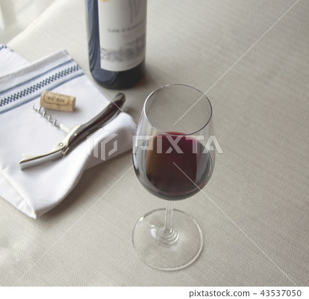 Red Wine Glass Casket Opener Bottle White Nafkin Red Wine Glass Casket Opener Bottle White Nafkin 43537050