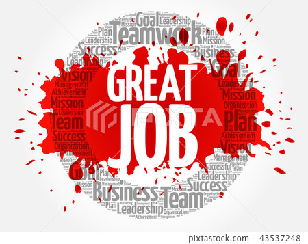 Great Job word cloud collage Great Job word cloud collage 43537248