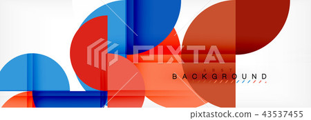 Circle abstract background, geometric illustration 43537455