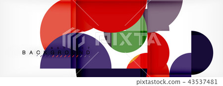 Circle modern geometrical abstract background illustration Circle modern geometrical abstract background illustration 43537481