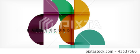 Circle abstract background, geometric illustration Circle abstract background, geometric illustration 43537566