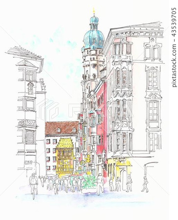 Innsbruck with golden roof 43539705