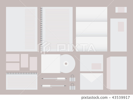 Corporate identity design template 43539917