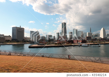 從大山橋看紅磚倉庫和橫濱建築橫濱地標塔 43540214