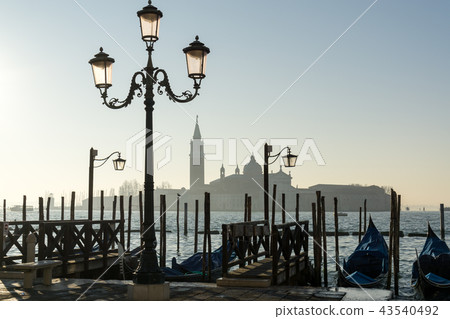 Gondolas and San Giorgio Gondolas and San Giorgio 43540492
